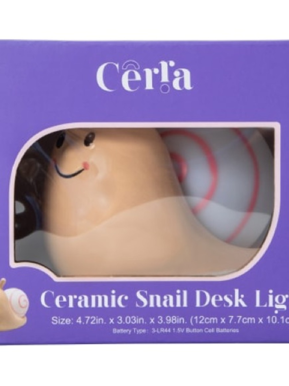Ceramic Snail Desk Light